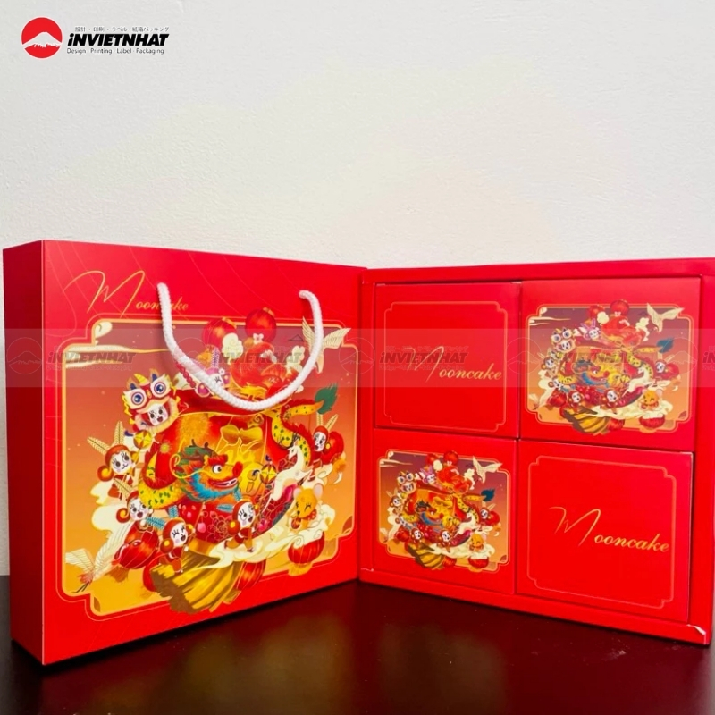 Hộp bánh trung thu 4 bánh