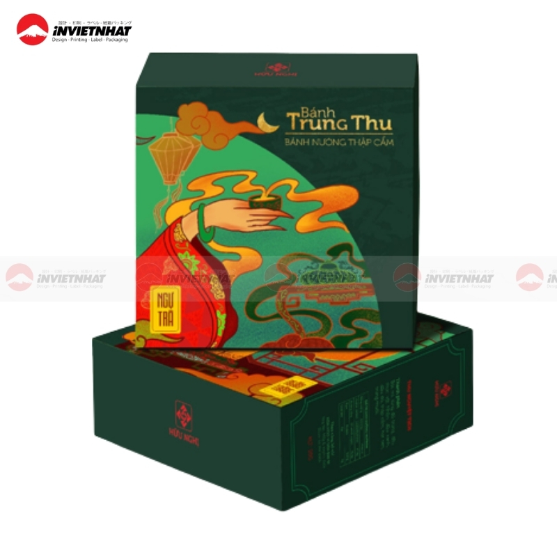 Hộp bánh trung thu đẹp cao cấp 1 bánh