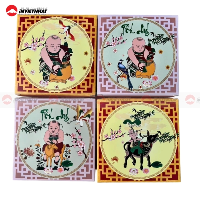 Hộp bánh trung thu mẫu mới năm 2025 phổ thông giá rẻ