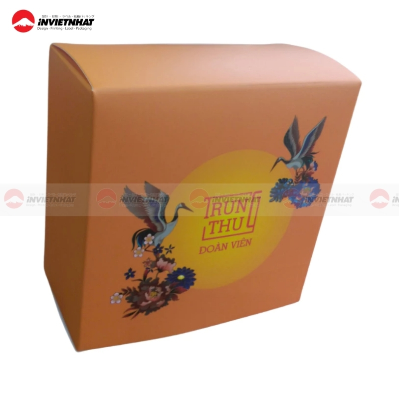 Hộp bánh trung thu thiết kế sang trọng 1 bánh