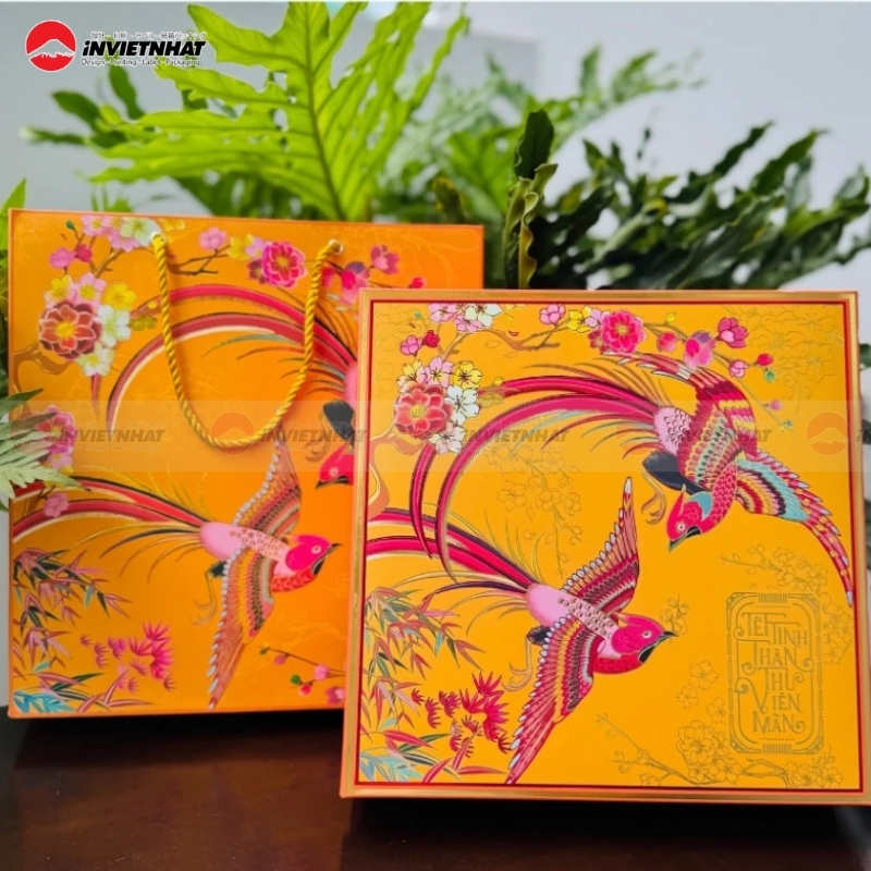 Hộp ấm dương bánh trung thu trong hộp quà tặng công ty