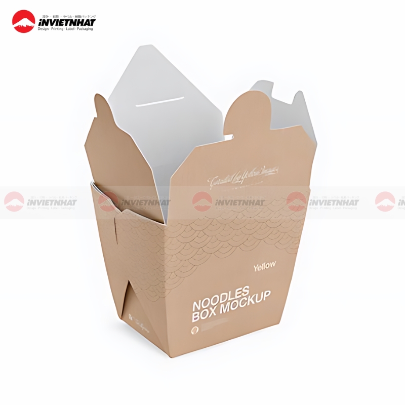 Hộp giấy đựng mì in ấn