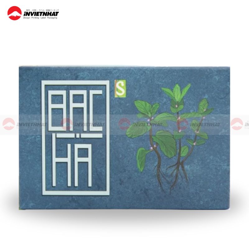 Hộp giấy đựng xà phòng bạc hà