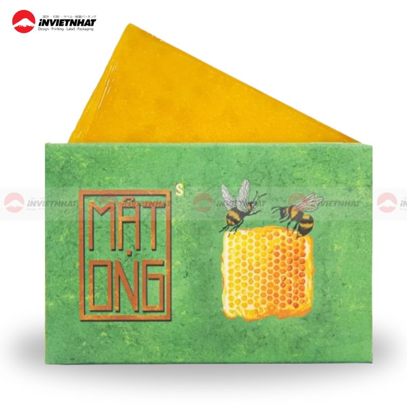 Hộp giấy đựng xà phòng mật ong