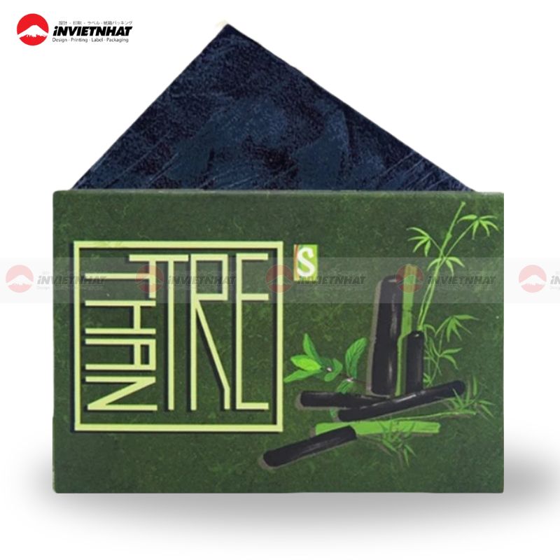 Hộp giấy đựng xà phòng than tre
