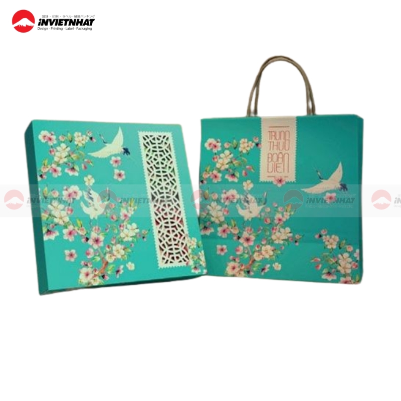 In túi giấy đựng bánh trung thu