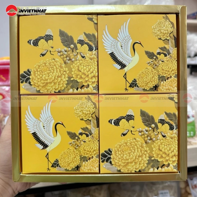 Mẫu hộp âm dương bánh trung thu đẹp độc quyền cho doanh nghiệp 4 bánh