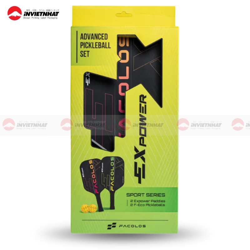 Hộp giấy đựng vợt pickleball sang trọng