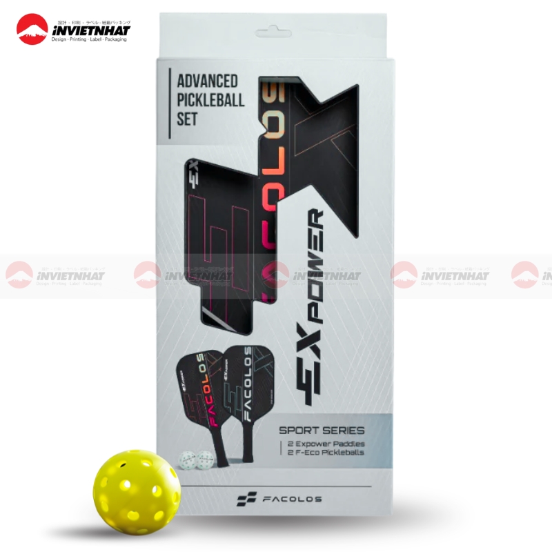 Mẫu in hộp đựng vợt pickleball cao cấp