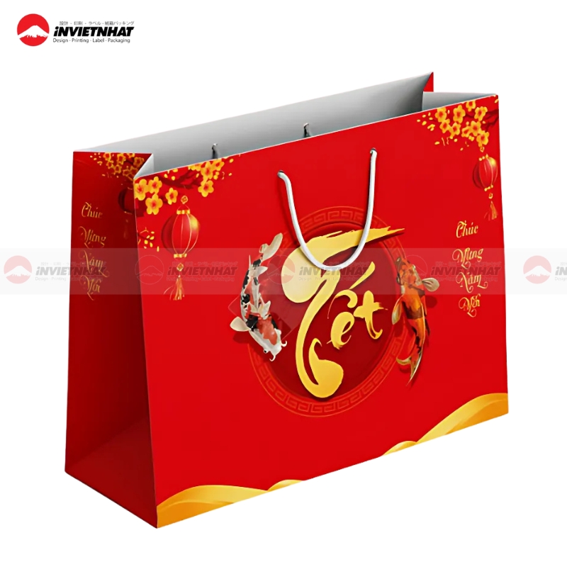 Mau tui giay chuc mung nam moi don gian