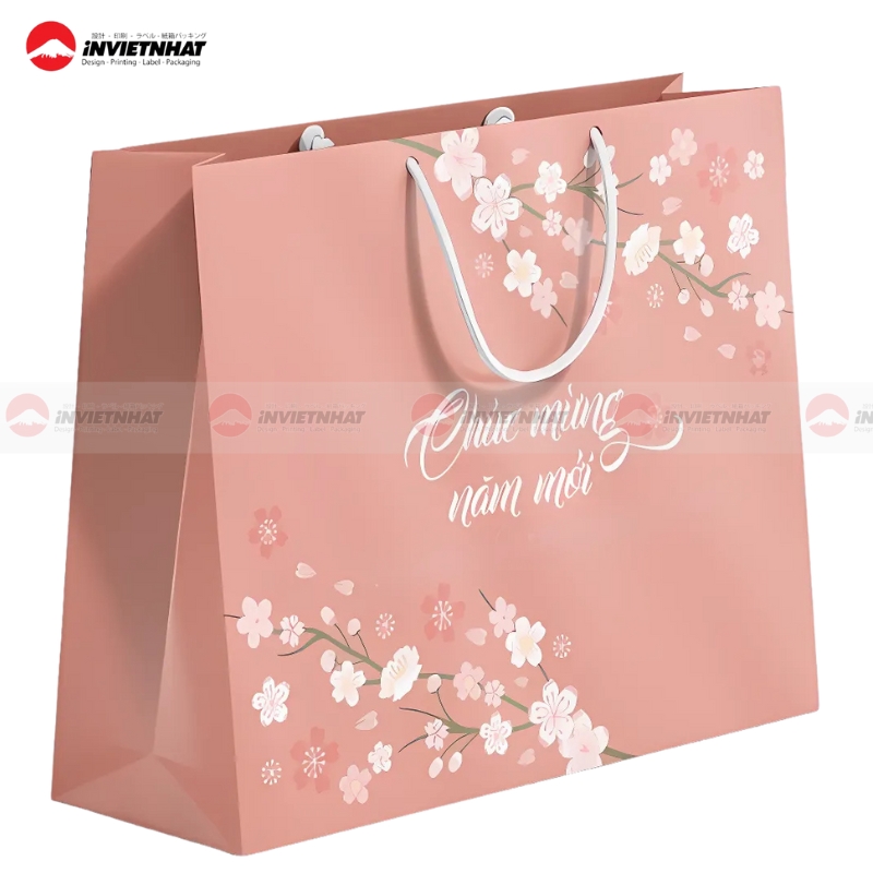 Mau tui giay chuc mung nam moi mau hong