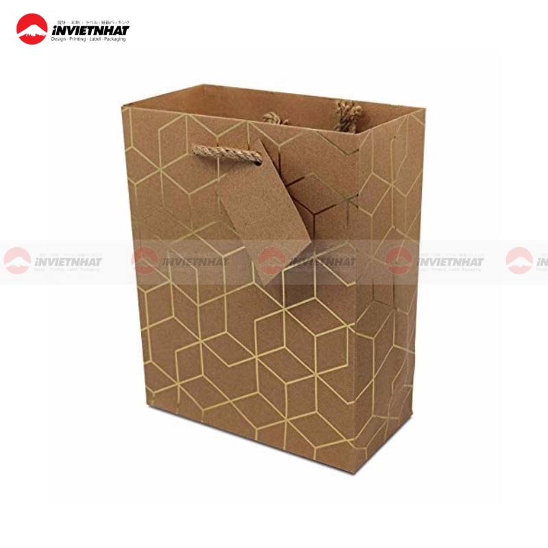 Mẫu túi giấy hoa văn