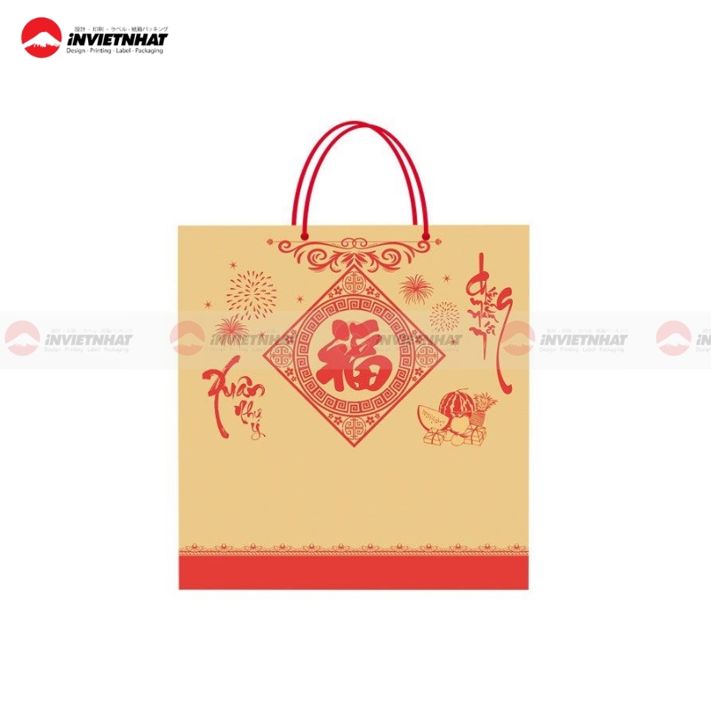 Túi giấy chúc mừng năm mới Tết Nguyên Đán