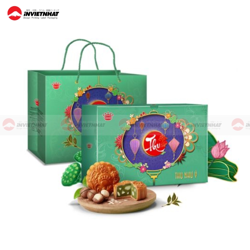 Túi giấy đựng 4 bánh trung thu