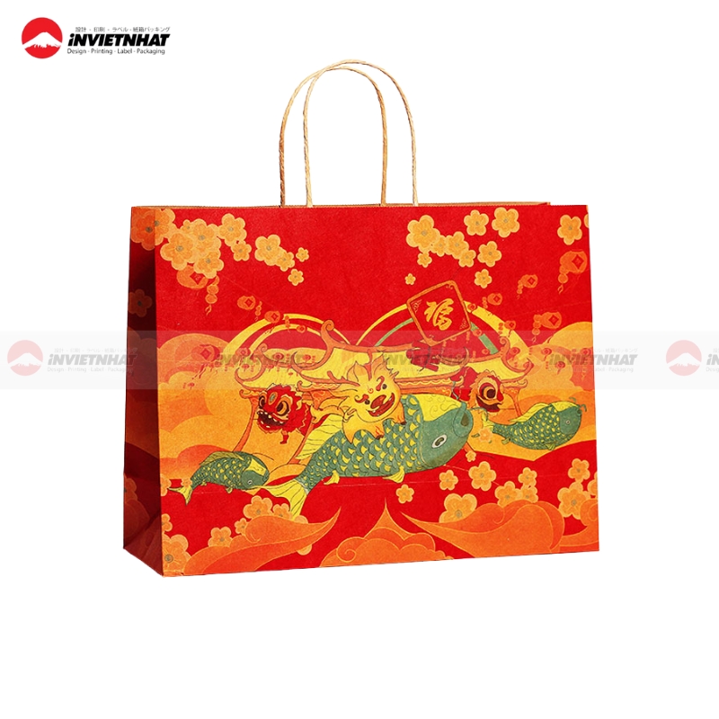 Túi giấy đựng bánh trung thu giá tốt