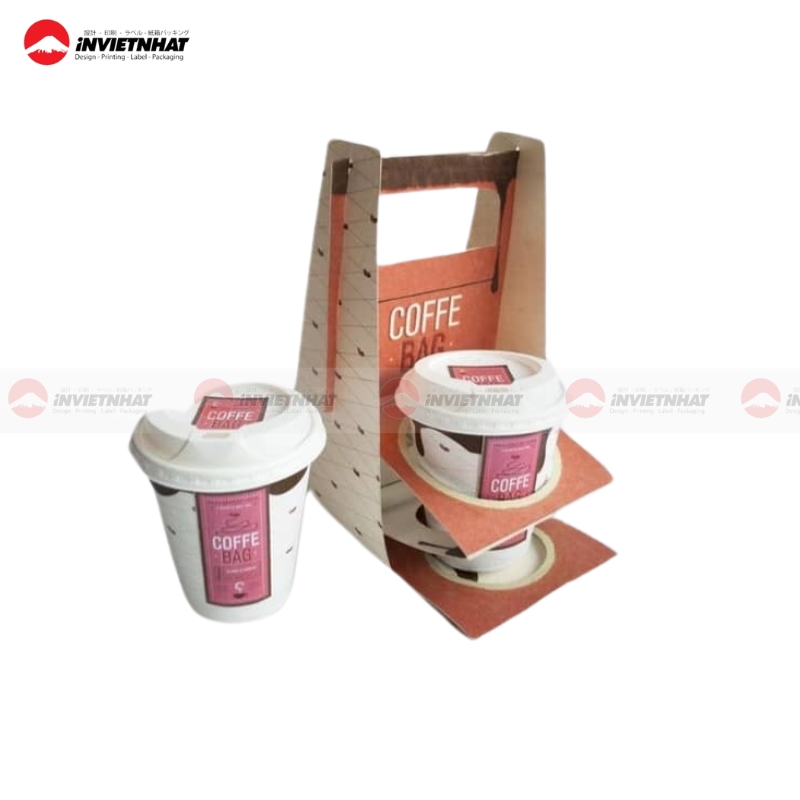 17+ Mẫu Túi Giấy Đựng Ly Cafe, Trà Sữa TIỆN LỢI & Giá Rẻ 38 Túi giấy đôi đựng ly dùng một lần