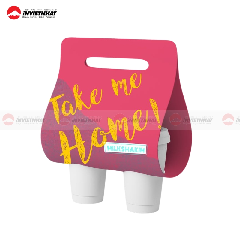 Túi giấy đựng ly thiết kế riêng