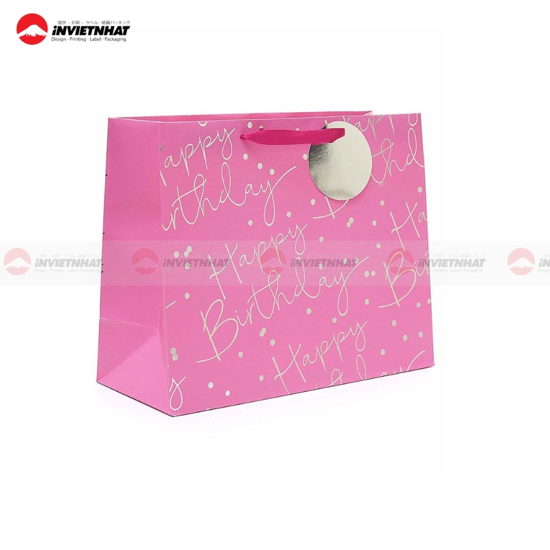 Túi giấy hoa văn sinh nhật