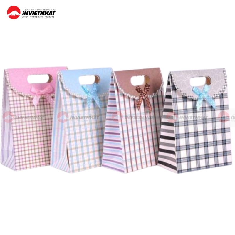 15+ Mẫu túi giấy kẻ caro ĐỘC ĐÁO, nổi bật 22 Túi giấy kẻ caro bán sỉ