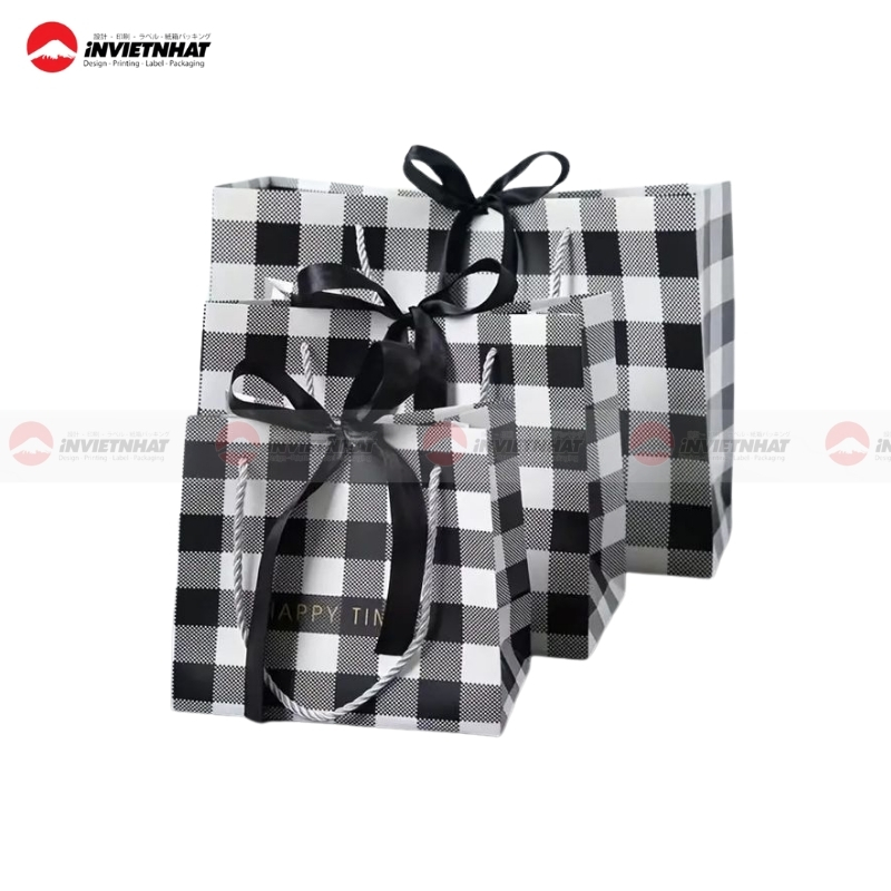 15+ Mẫu túi giấy kẻ caro ĐỘC ĐÁO, nổi bật 40 Túi giấy kẻ caro cao cấp