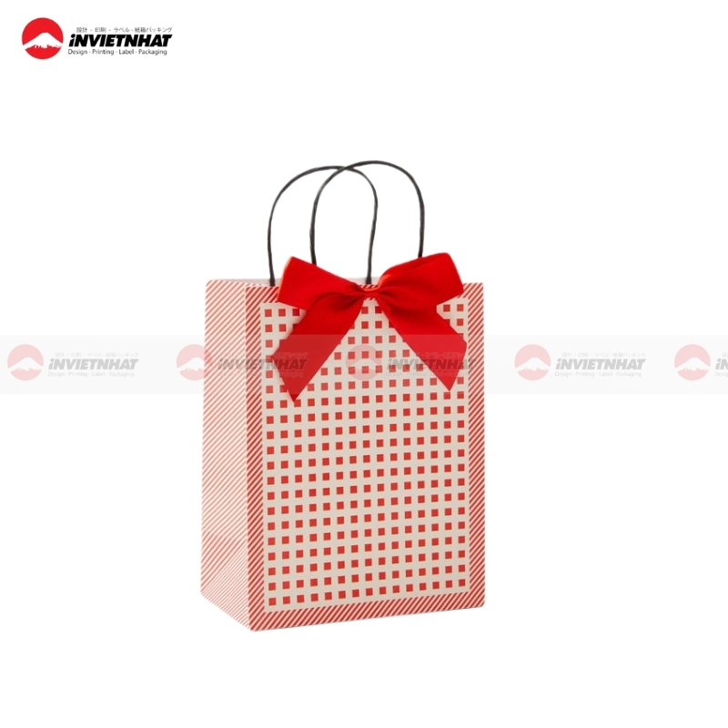 Túi giấy kẻ caro đẹp