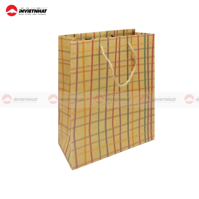 Túi giấy kẻ caro giá tốt