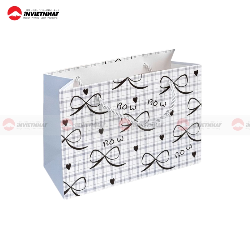 15+ Mẫu túi giấy kẻ caro ĐỘC ĐÁO, nổi bật 31 Túi giấy kẻ caro hiện đại