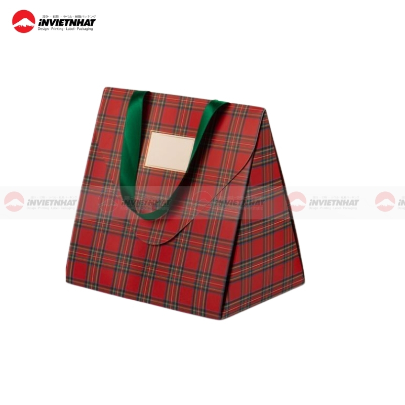 15+ Mẫu túi giấy kẻ caro ĐỘC ĐÁO, nổi bật 38 Túi giấy kẻ caro thời trang