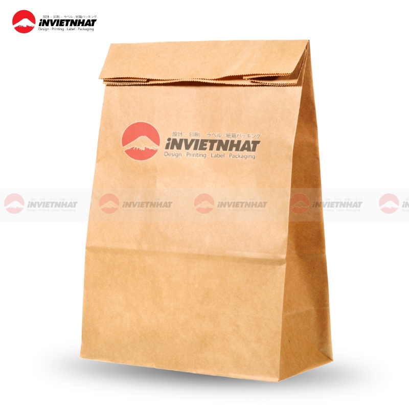 23+ Mẫu túi giấy nắp gập ĐỘC ĐÁO, sáng tạo & tiện lợi 30 Tui giay kraft nap gap