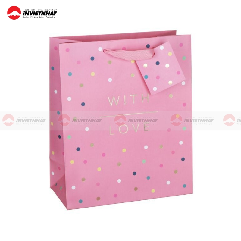 22+ Mẫu túi giấy màu hồng SANG XỊN, trẻ trung, ngọt ngào 8 Túi giấy màu hồng bền