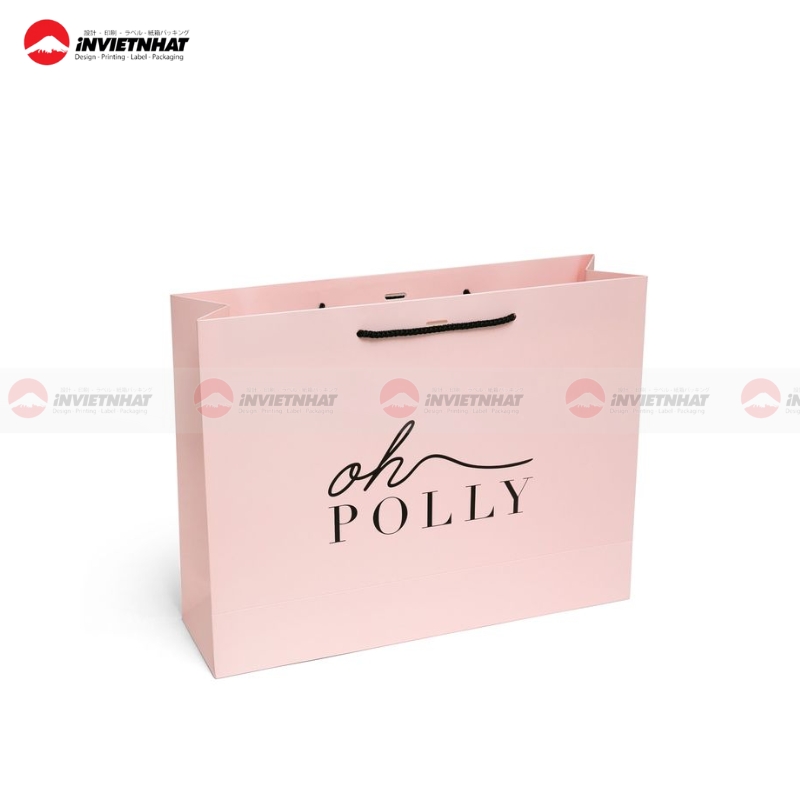 22+ Mẫu túi giấy màu hồng SANG XỊN, trẻ trung, ngọt ngào 7 Túi giấy màu hồng cho shop