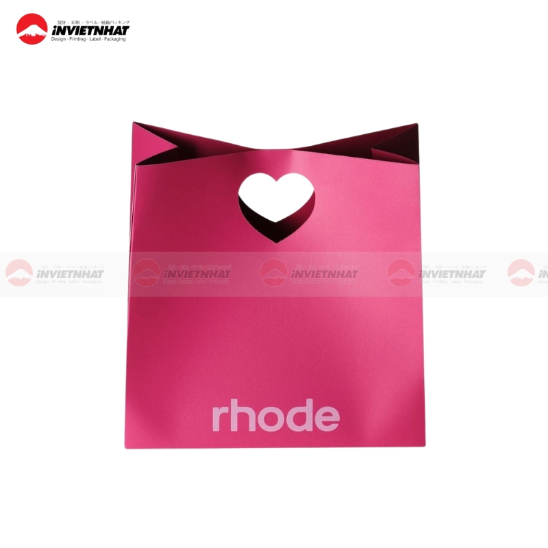 Túi giấy màu hồng handmade-2 Túi giấy màu hồng handmade-2