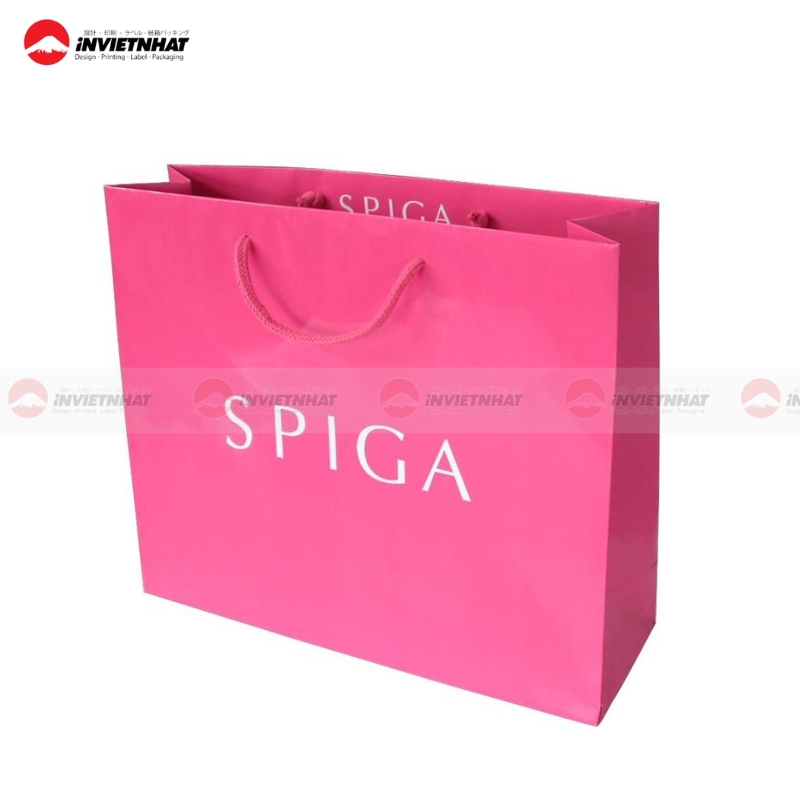 Túi giấy màu hồng thời trang Túi giấy màu hồng thời trang