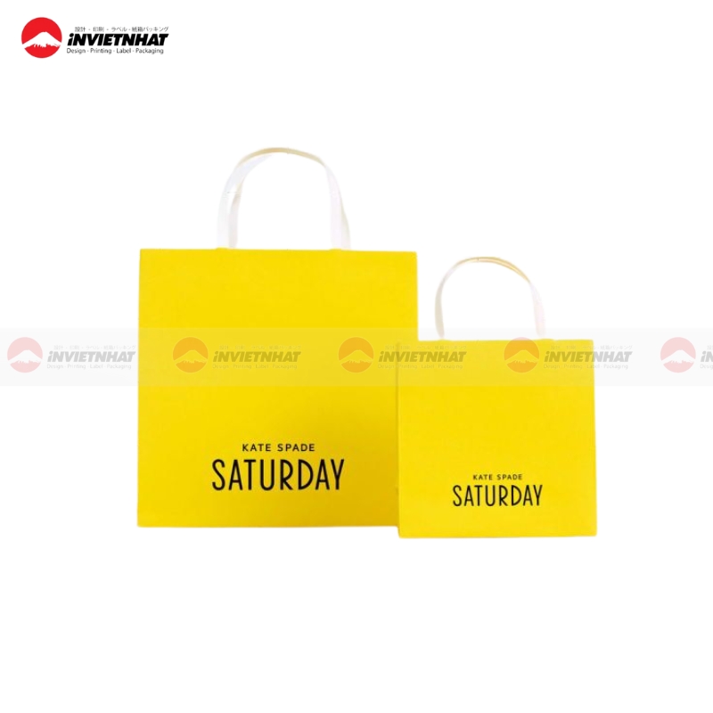 Túi giấy màu vàng bền Túi giấy màu vàng bền