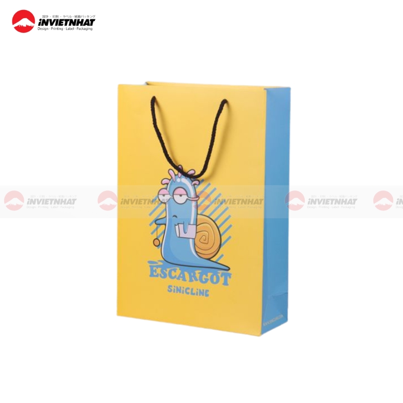 20+ Mẫu túi giấy màu vàng CAO CẤP, ứng dụng dịp lễ tết & sự kiện 8 Túi giấy màu vàng dễ thương