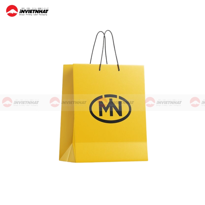 20+ Mẫu túi giấy màu vàng CAO CẤP, ứng dụng dịp lễ tết & sự kiện 6 Túi giấy màu vàng đựng quần áo