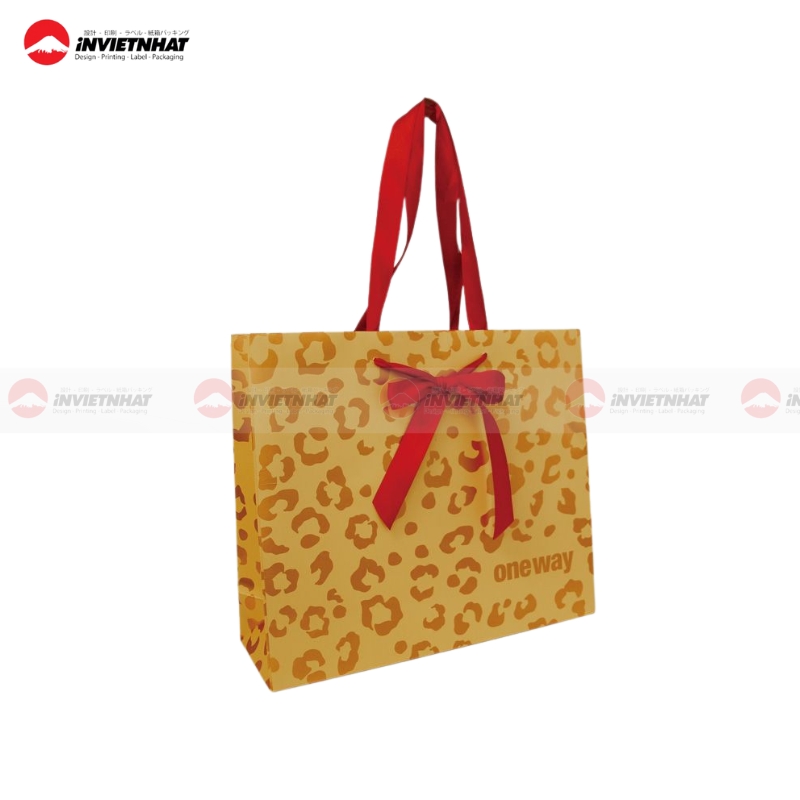 Túi giấy màu vàng họa tiết Túi giấy màu vàng họa tiết
