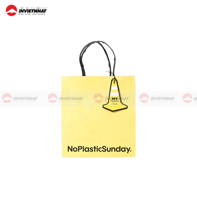Túi giấy màu vàng mang đi Túi giấy màu vàng mang đi