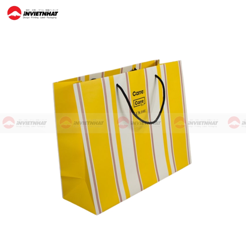 Túi giấy màu vàng thiết kế riêng Túi giấy màu vàng thiết kế riêng