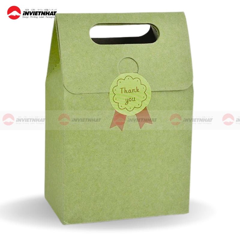 23+ Mẫu túi giấy nắp gập ĐỘC ĐÁO, sáng tạo & tiện lợi 32 Tui giay nap gap dan tem niem phong