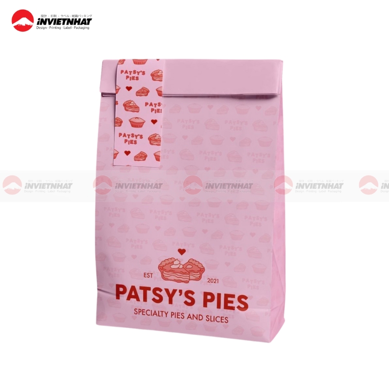 23+ Mẫu túi giấy nắp gập ĐỘC ĐÁO, sáng tạo & tiện lợi 46 Túi giấy nắp gập không quai