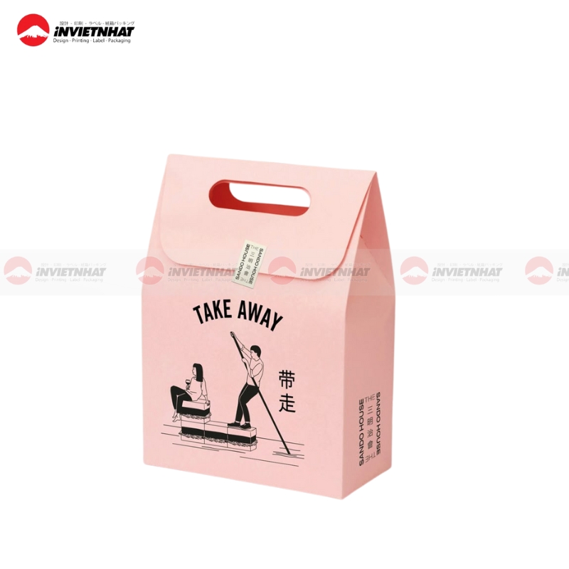 23+ Mẫu túi giấy nắp gập ĐỘC ĐÁO, sáng tạo & tiện lợi 47 Túi giấy nắp gập mang đi