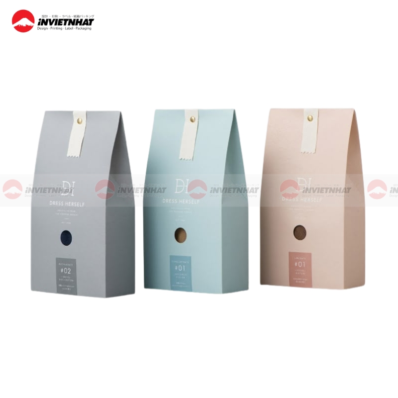 23+ Mẫu túi giấy nắp gập ĐỘC ĐÁO, sáng tạo & tiện lợi 48 Túi giấy nắp gập mẫu mới