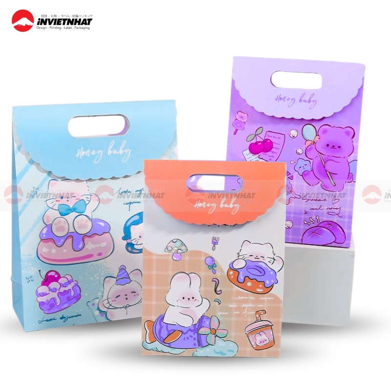 23+ Mẫu túi giấy nắp gập ĐỘC ĐÁO, sáng tạo & tiện lợi 36 Tui giay nap gap qua tang 1