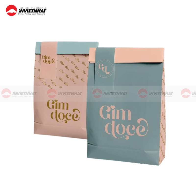 23+ Mẫu túi giấy nắp gập ĐỘC ĐÁO, sáng tạo & tiện lợi 49 Túi giấy nắp gập quà tặng (2)