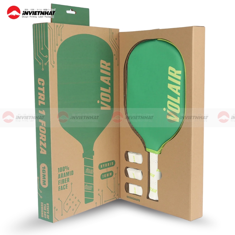 Hộp carton bồi đựng vợt pickleball