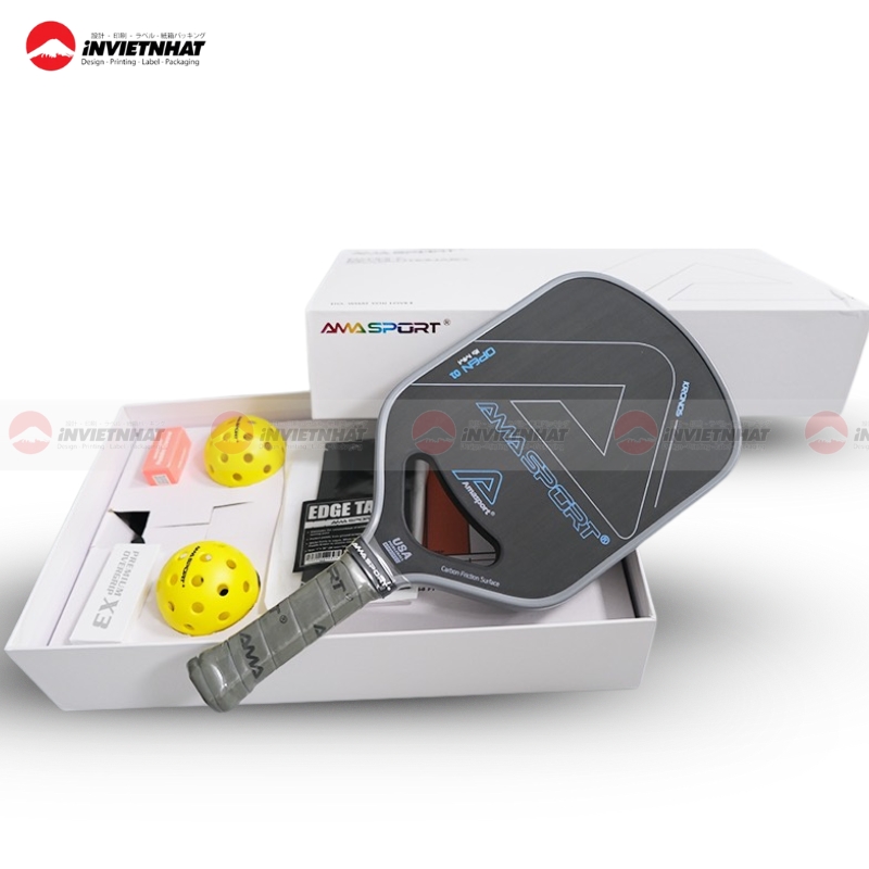 Hộp carton đựng vợt pickleball