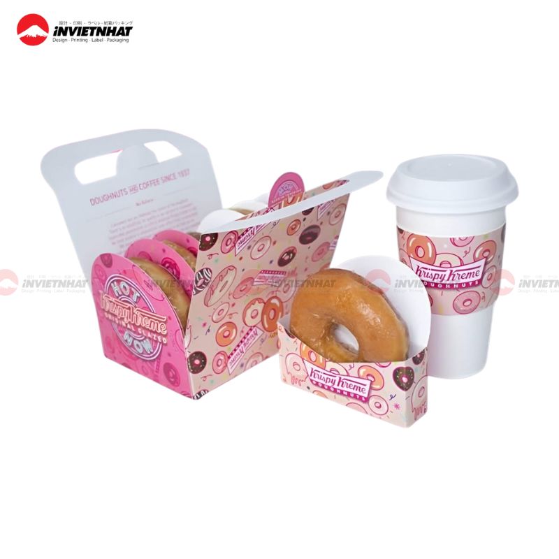 hộp giấy đựng donut 2