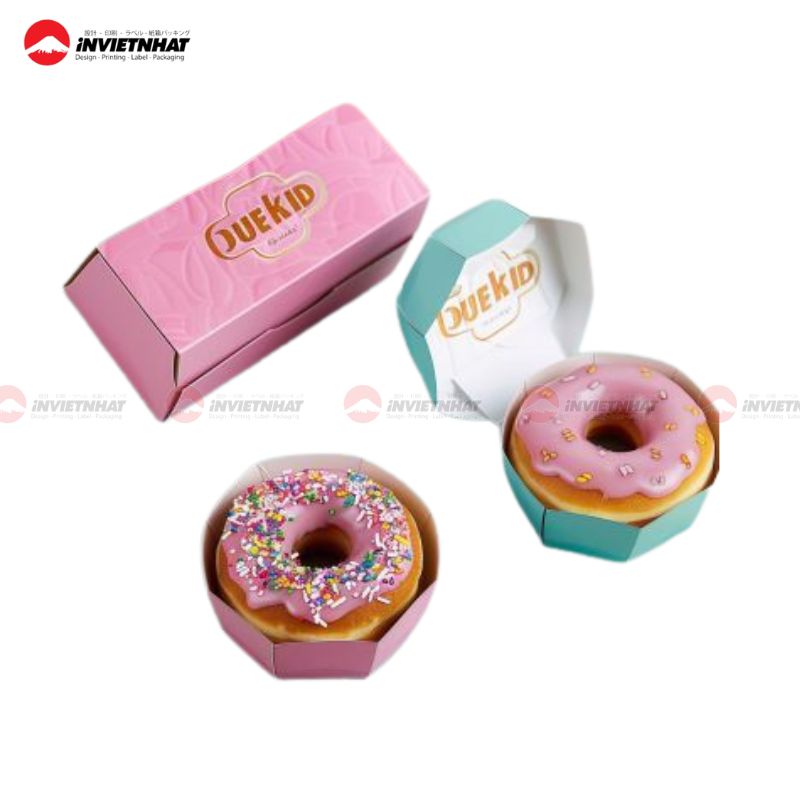hộp giấy đựng donut 4