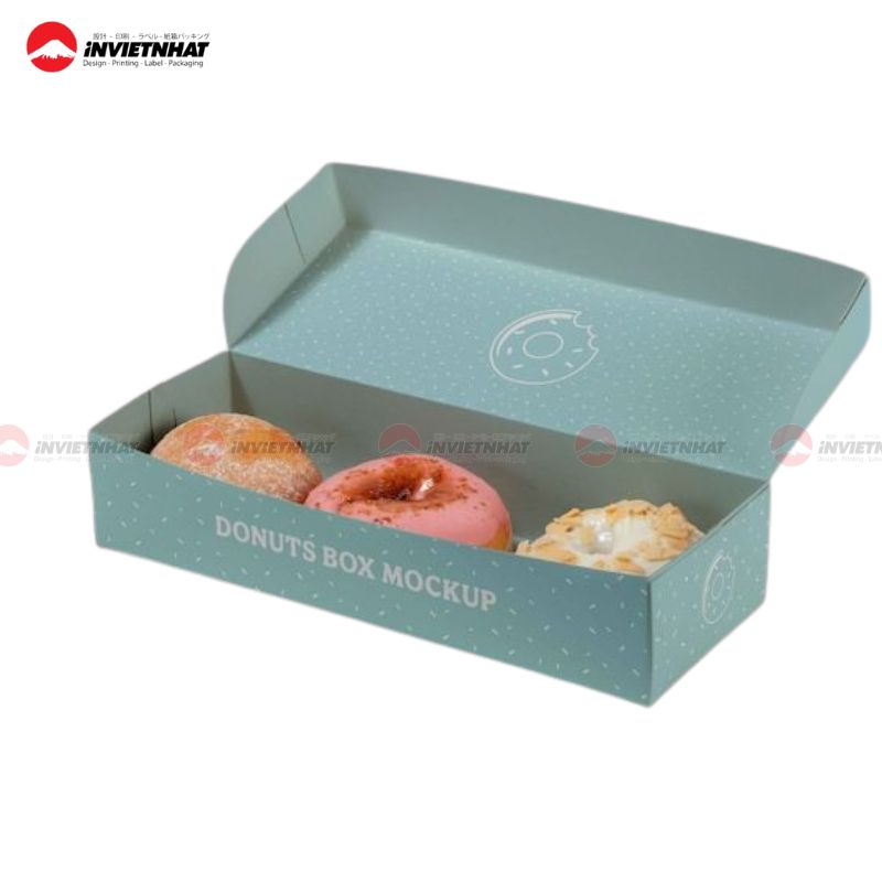 hộp giấy đựng donut 5